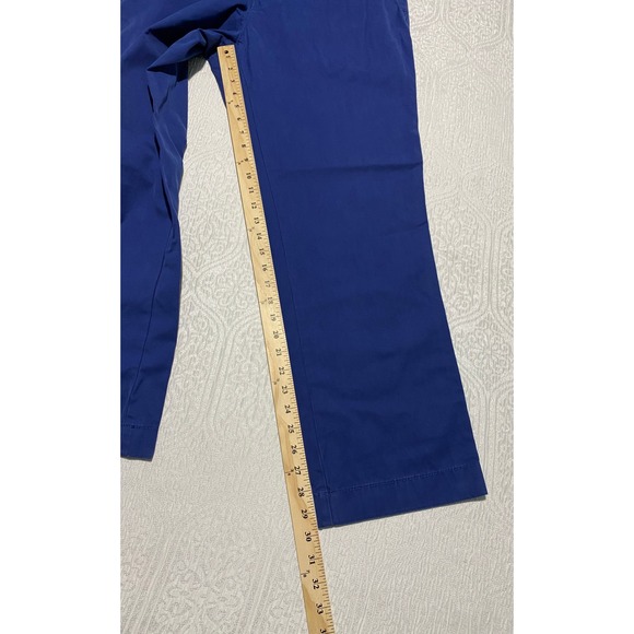 Tommy Hilfiger TH Chino‎ Custom Fit Pants Mens 36x30 Blue Cotton Flat Front - Picture 8 of 9